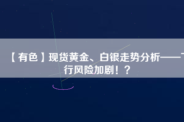 【有色】現(xiàn)貨黃金、白銀走勢分析——下行風(fēng)險(xiǎn)加劇??？